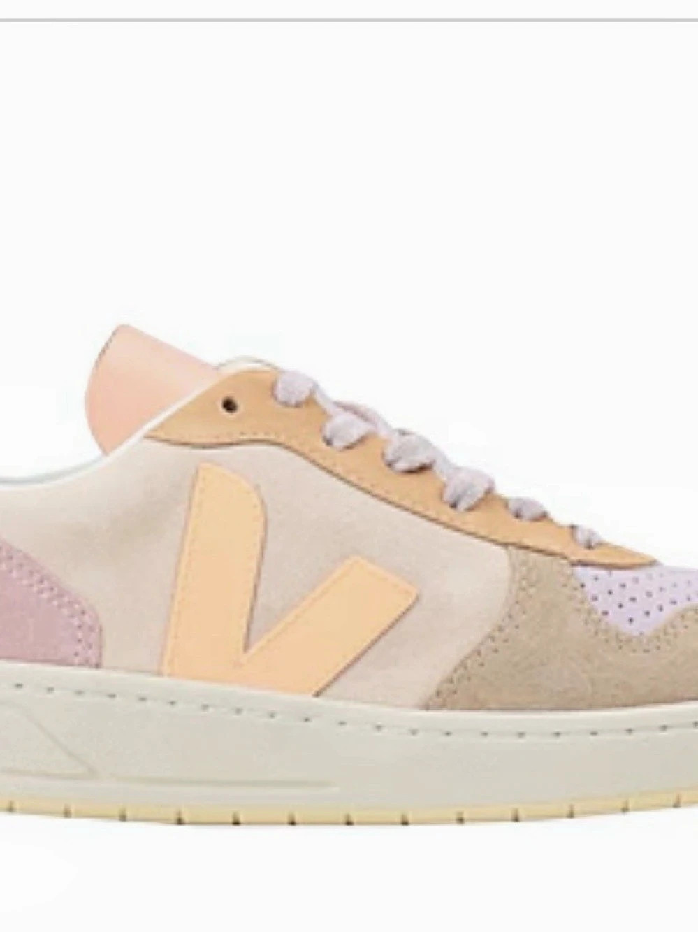 Veja Campo Suede Sneakers in Beige & Pink